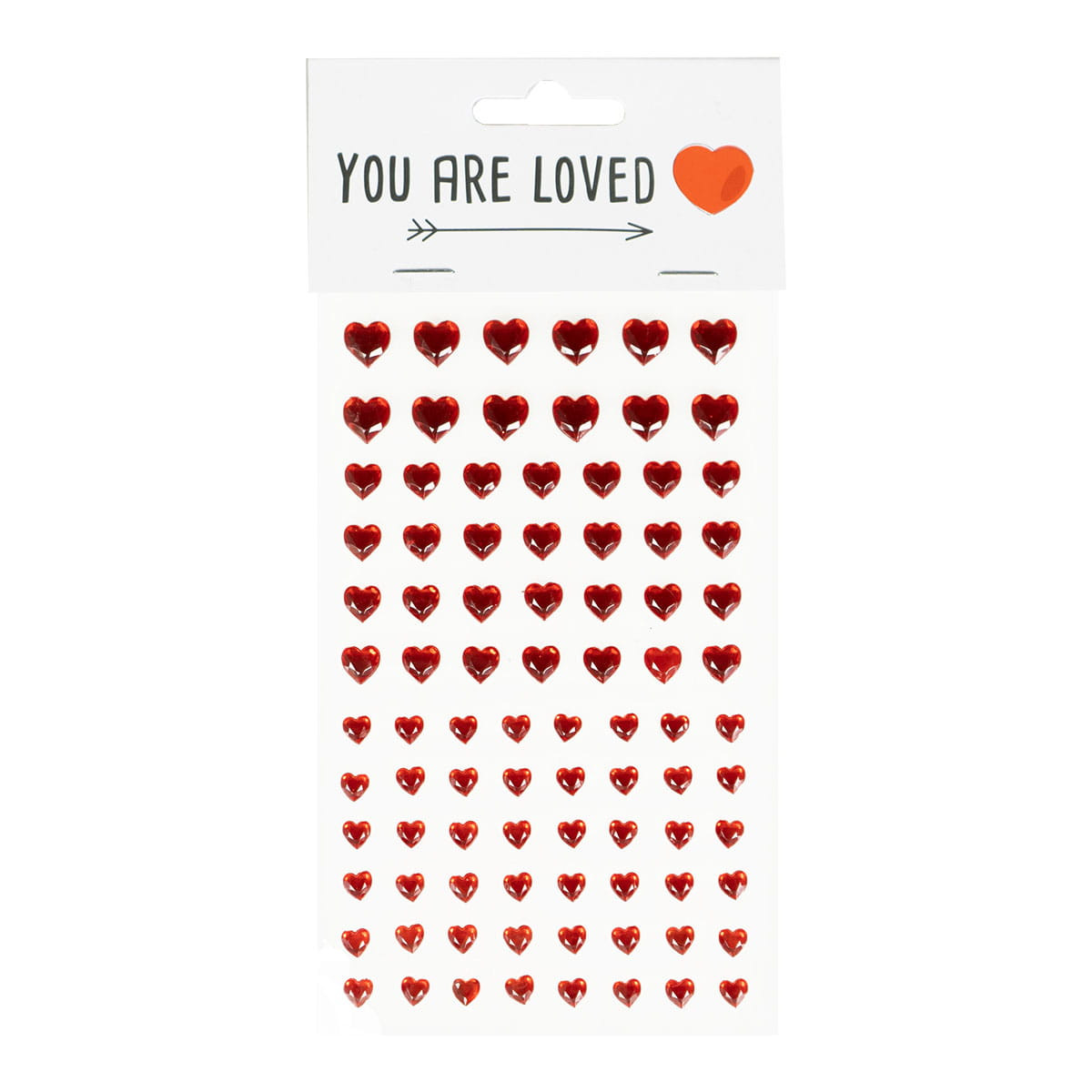 Serduszka kryształki samop. 84szt WA8922 Arpex